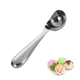 ZMREN Eisportionierer, Eiscreme Löffel mit 304 Edelstahl, Eislöffel Portionierer für Eiscreme, Plätzchen, Kuchen Teig, Melonenkugeln