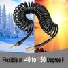 Keepro Durable Polyurethane Recoil Air Hose, 1/4 Inch ID By