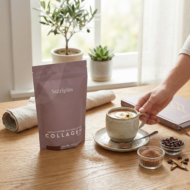 Farmasi Nutriplus Café Instantáneo Mezcla de Achicoria con Colágeno 100g