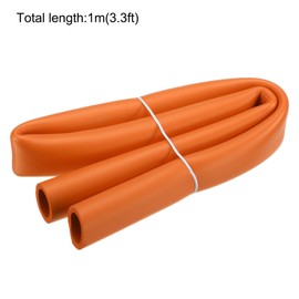 uxcell Foam Tubing for Handle Grip Support, Pipe Insulation Outside Pipe Lagging, 25mm(1") ID 33.5mm(1 5/16") OD 1m Orange