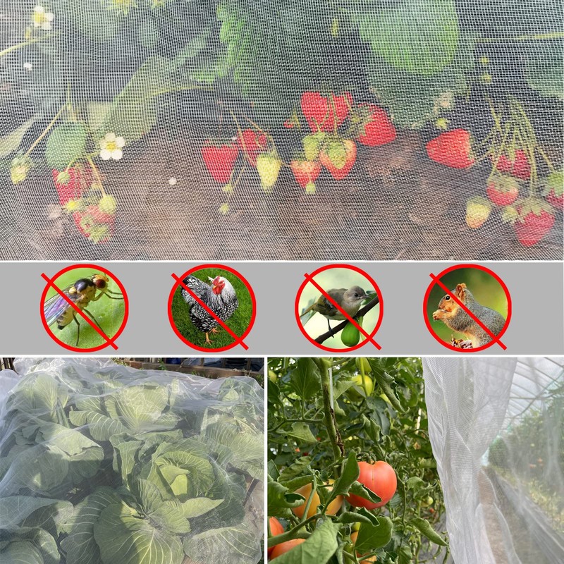 Ultra Fine Garden Netting 4'x10' Plant Pest Barrier Covers Bird
