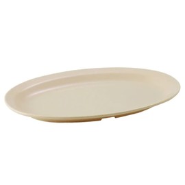 Winco Melamine Oval Platters, Narrow Rim – Tan, 11-1/2″ MelamineDinnerware, 11-1/2" x 8"