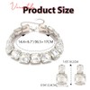 JAKAWIN Rhinestone Choker Necklace Set Chunky Diamond Jewelry Set Prom