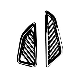 MEKOMEKO CRS-YBCFB New Toyota Corolla Cross Exclusive Air Conditioner Vent Cover Air Conditioner Duct Deformer Bezel Cover Interior Panel Interior Parts Custom Dress Up ABS Resin 2 PCS New Corolla