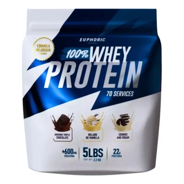 Euphoric 100% Whey Protein Powder with Creatine – Cookies &