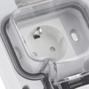 Outdoor Socket IP66 Weatherproof German Outdoors Outlet for Gardens Workshops