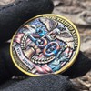 Strugglejewelry USA 250th Anniversary Challenge Coin, Patriotic Eagle & Liberty