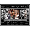 Stunning Quality All Time Greatest Heavyweight boxers Signed/Autographed Print. Boxing