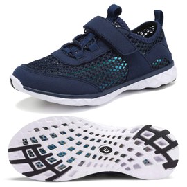 CIOR Zapatos de agua para niños y niñas, zapatos de natación, zapatos deportivos ligeros (niños pequeños/niños grandes), F.navy, 21 MX Niño pequeño