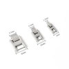 siilver Titanium Steel FOLD Over Buckle Clasp Womens Watch Bracelet