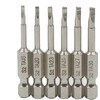 Fixinus 6 Pieces Magnetic Triangle Screwdriver Bits Set, 1/4 Inch
