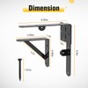 Fence Gate Kit Gate Hardware with Gate Latch for Wooden