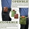 Foraging Bag Waxed Canvas Collapsible Outdoor Camping Foraging Pouch Mushroom