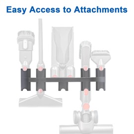 ilovelife Docking Station Accessory Holder Attachments Organizer Compatible with Dyson V7 V8 V10 V11 Cordless Stick Vacuum Cleaner,No More Messy Tools,No Drilling Required