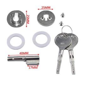 1set Cabinet Locks with Keys Glass Door Lock Sliding Door Lock Terrarium Lock for Terrarium Showcase Display