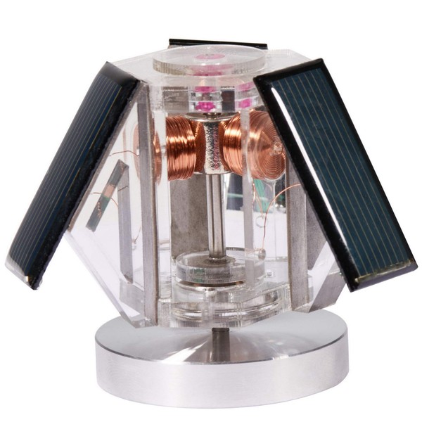 Sunnytech Mini Solar Vertical Mendocino Motor Educational Model Science Physics Toy Home Office Desk Decor QZ08A