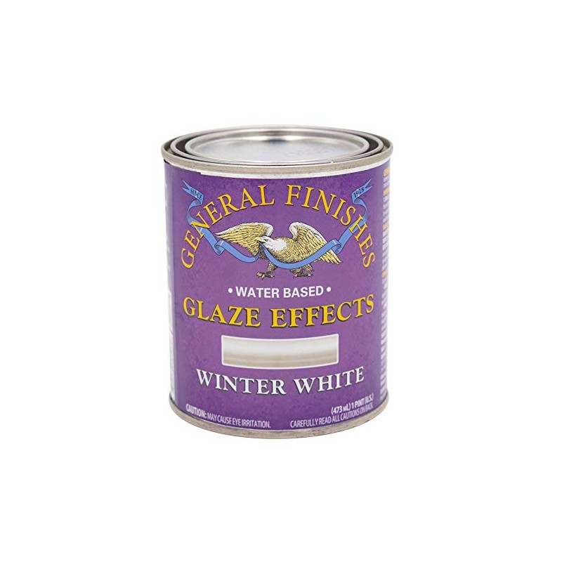 General Finishes Water Based Glaze Effects, 1 Pint, Winter White