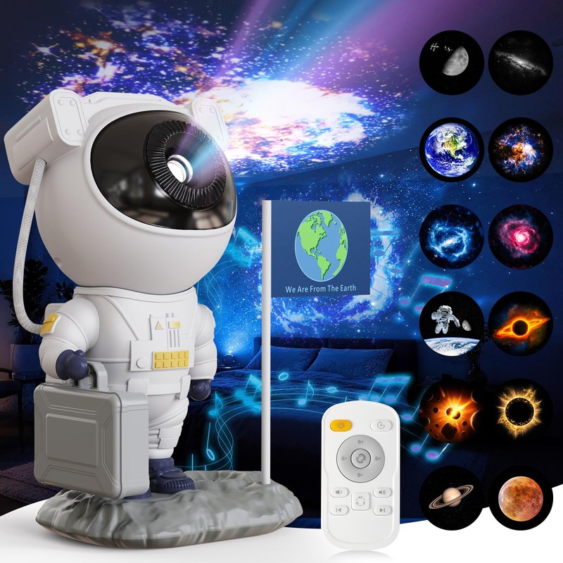 Astronaut Galaxy Projector Planetarium Star Projector, 12-in-1 Space Galaxy Light