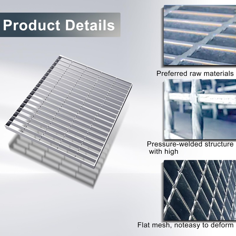 Galvanized Steel Drainage Grate, Heavy Duty B125 Floor Drain Cover,