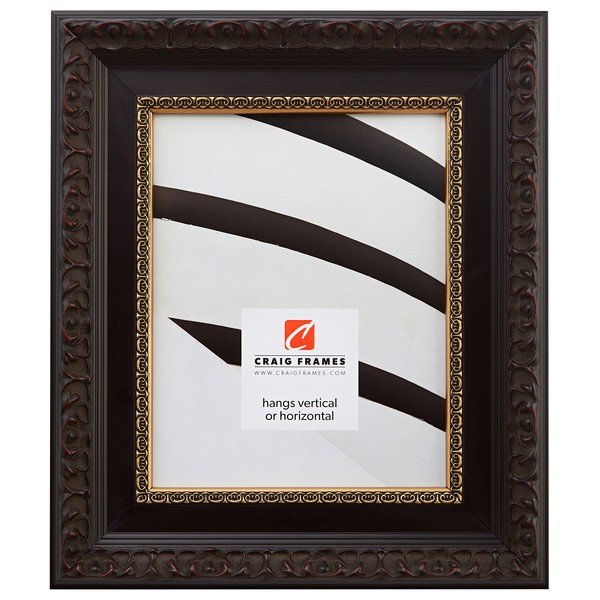 Craig Frames Devereux, 20x28 Picture Frame, Brushed Mahogany