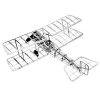 Guillows Model Airplane Plans (FF): Bristol Bullet 18" 5/8" Scale