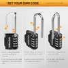 GRIFEMA GA1002 4 Digit Combination Padlock, Long Shackle Padlocks Outdoor