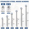 #10 x 3.5 Stainless Steel Deck Screws, 150Pcs 410 Grade
