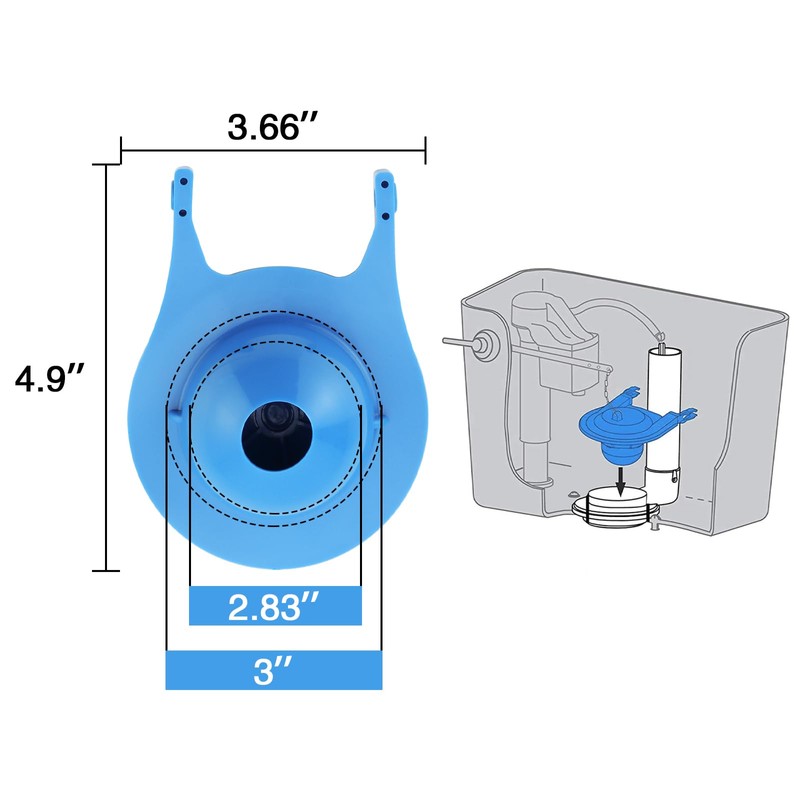 Toilet Flapper Replacement, Compatible with Gerber 99-788