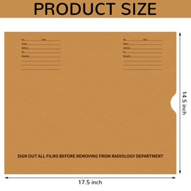 Feifeiya 200 Pack Negative Preserver Envelope 14.5 x 17.5 Inch Heavy Duty Extra Large Envelopes Preprinted X-Ray Jacket for Radiology Departments Medical Offices Storage and Organizing Documents