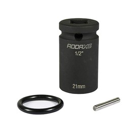 TIMCO X6 Scaffolders Short Impact Socket 21 x 52 mm - Pack 1