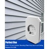 2 Pcs 8141DBL Siding Light Mounting Block Bracket White with