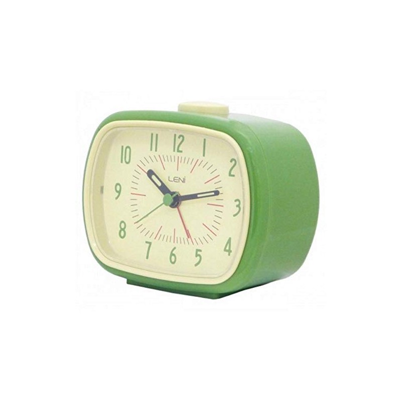 Leni 62020GRE Retro Alarm Clock Green