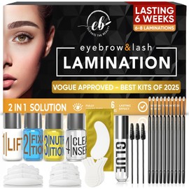 Elevate The Beauty Kit de Laminación de Cejas Kit de Laminación de Cejas DIY en Casa para un Lifting Instantáneo Suministros Profesionales para Cejas más Pobladas Fácil de Usar Para Uso en Casa y en Salón