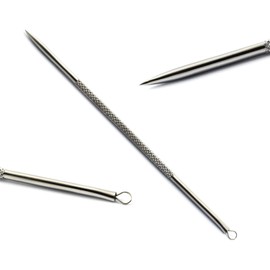 Comedone Extractors Blackhead Removal Tools Acne Pimple Blemish Popper Zit Remover Whitehead Manicure Pedicure (BC-05 Blackhead Remover)