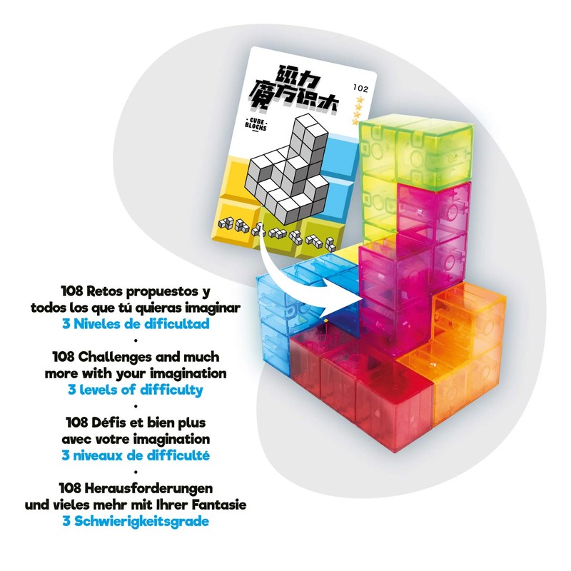 Magic Magnetic Cube, a game of concentration and mental sharpness,