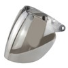 Open Face Helmet Visor Motorcycle Helmet Bubble Lens 3-Snap Bubble