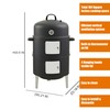 Joyagrill 16" BBQ Smoker Grill Built in Thermometer, Air Vent