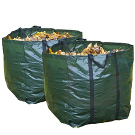 2 x Garden Bags Very Strong Quality Heavy Duty Waste Refuse Rubbish Grass Sack Waterproof Reusable Large