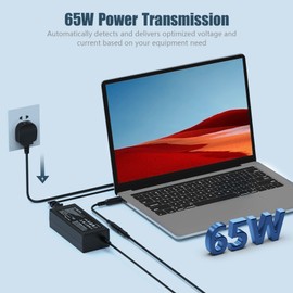 65W 45W Laptop Charger for Dell Inspiron 15-3000 15-5000 15-7000 11-3000 13-5000 13-7000 17-3000 XPS 13 Latitude 3520 3420 3410 3505 3510 3793 7390 5759 Vostro 15 14 3000 3420 3520 AC Adapter