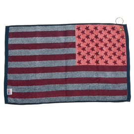 USA American Flag Stars and Stripes Jacquard Golf Towel 16" x 24"