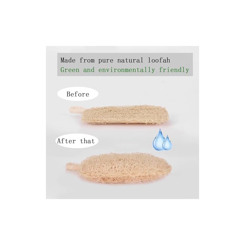 Esponjas Lufa Naturales Puras Ideales Cocina Baño Espalda Ducha Protección