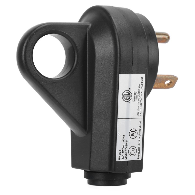 30A Male Plug Electrical Adapter with Ergonomic Grip Handle for