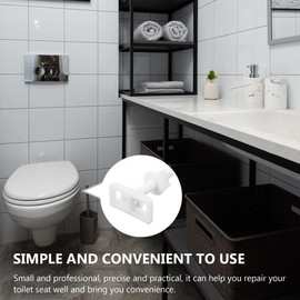 VILLCASE 4 Tornillos para Asiento de Inodoro, Fijación de Tapa de Baño WC
