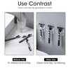 Bowcig 4 Pcs Razor Holder for Shower Self Adhesive Waterproof
