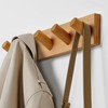 LARHN Wall Mounted Coat Rack, Wooden Wall Coat Rack with