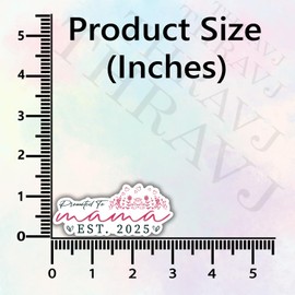 (3Pcs) Mama Est 2025 Promoted to Mom 2025 Sticker, Mother's Day 2025 Vinyl Stickers Decorate for Water Bottles, Books, Laptops, Phones, Tumblers, Size 1.5 x 3 Inch