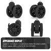 Volein Pack of 2 Suitcase Castors Replacement Wheels with Brake,