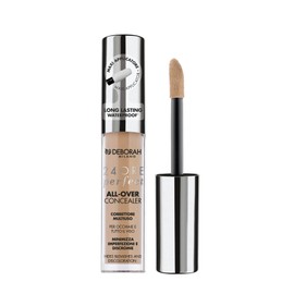 Deborah Milano – Flüssigkeitskorrektor 24 Stunden Perfect All-Over Concealer, 05 Amber, Long-Lasting und wasserdicht, hohe Deckkraft, minimiert Unebenheiten, Augen und Gesichtsschmerzen