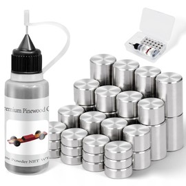 DerbyCraftPro Pinewood Car Weights and Graphite Powder, Steel with Graphite