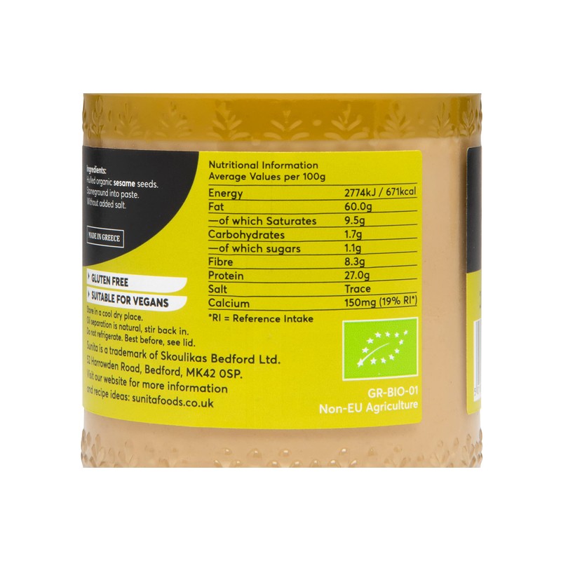 Sunita Organic Light Tahini 280g